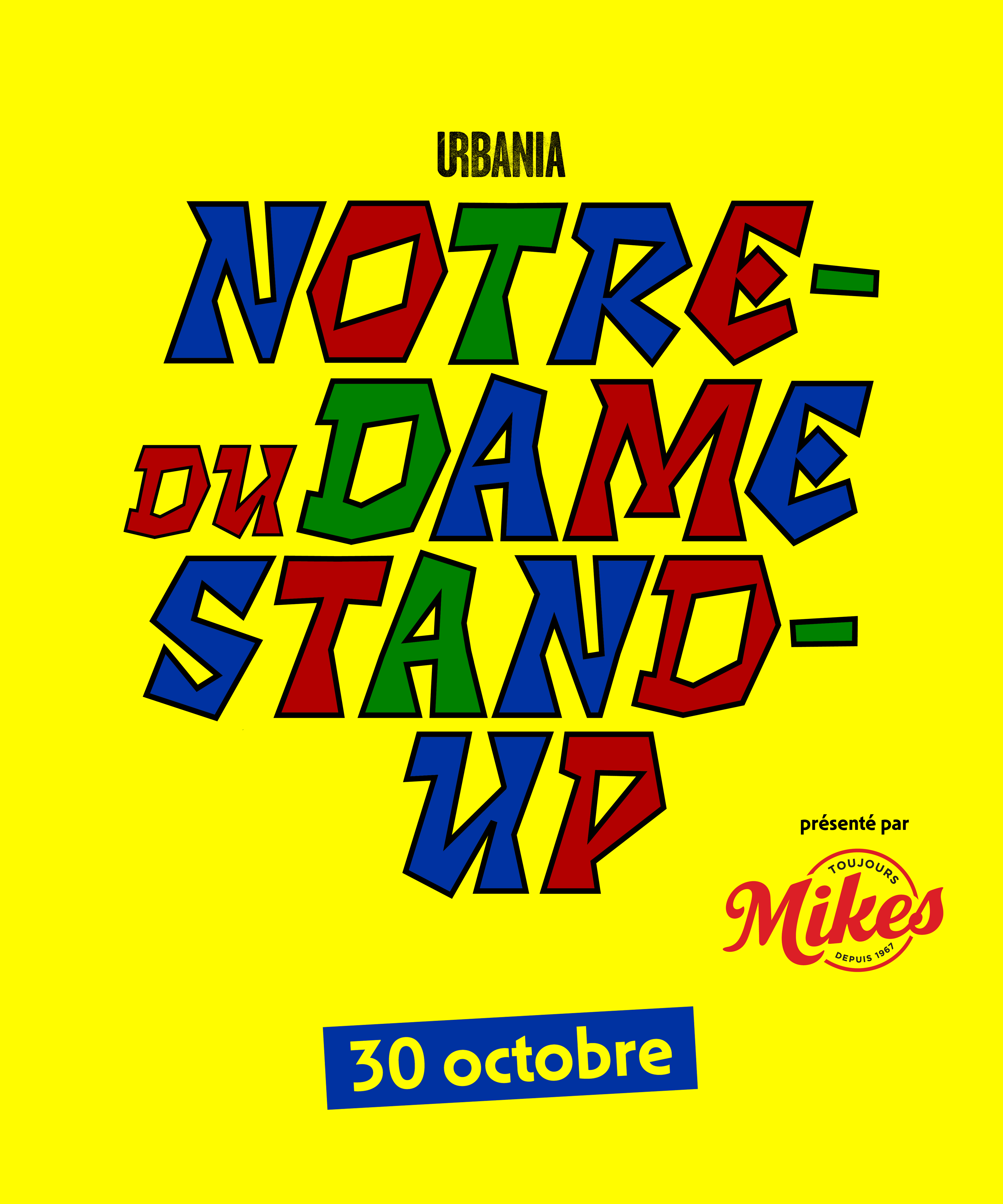 Notre-Dame du Stand-Up - Jeudi 30 octobre 2025