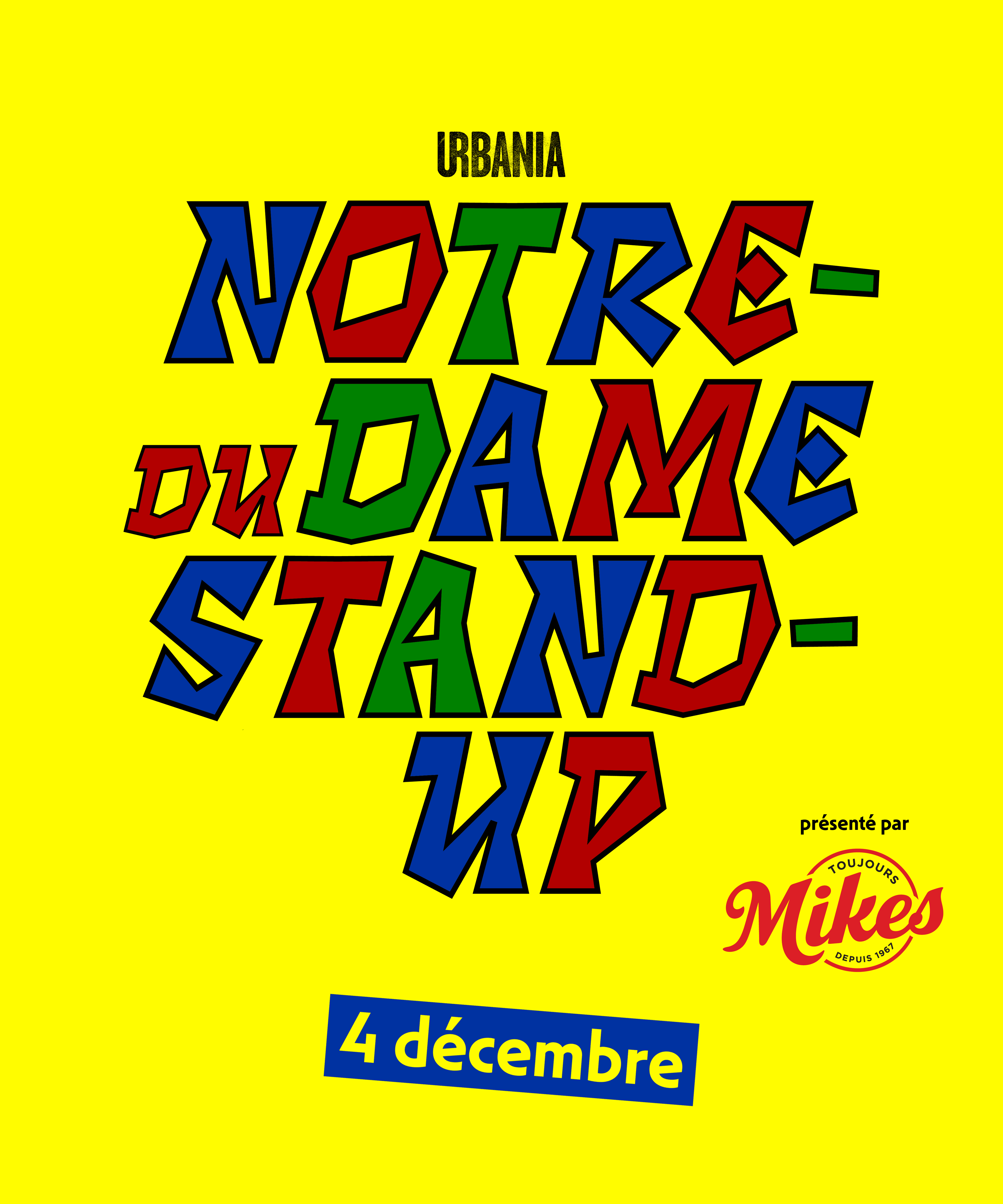 Notre-Dame du Stand-Up - Jeudi 4 décembre 2025